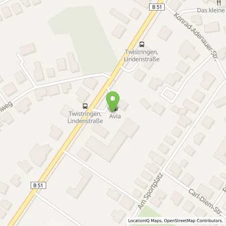 Standortübersicht der Tankstelle AVIA Tankstelle in 27239 Twistringen