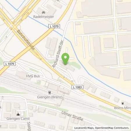 Standortübersicht der Tankstelle Bft-Tankstelle Giengen in 89537 Giengen