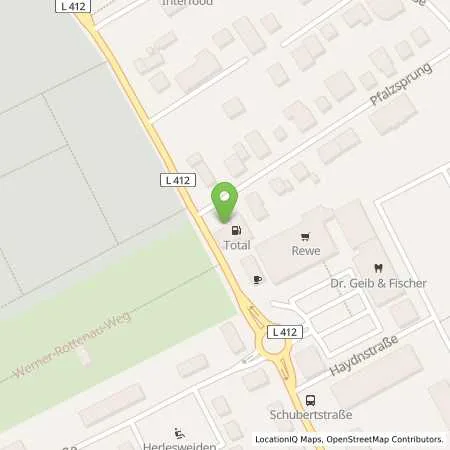 Standortübersicht der Tankstelle TotalEnergies Bad Kreuznach in 55543 Bad Kreuznach