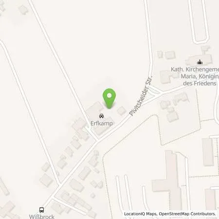 Standortübersicht der Tankstelle Fricke in 32832 Augustdorf