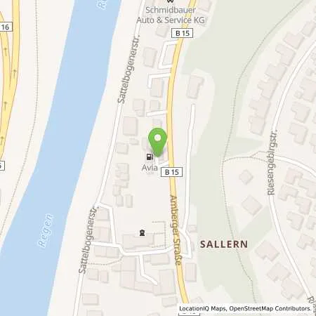 Standortübersicht der Tankstelle AVIA Tankstelle in 93057 Regensburg