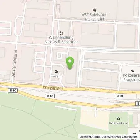 Standortübersicht der Tankstelle Aral Tankstelle in 70376 Stuttgart