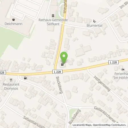 Standortübersicht der Tankstelle Esso Tankstelle in 52538 SELFKANT