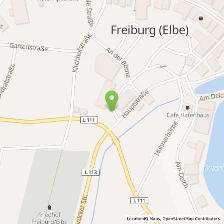 Standortübersicht der Benzin-Super-Diesel Tankstelle: Freiburg (Elbe) in 21729, Freiburg (Elbe)