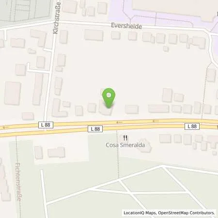 Standortübersicht der Tankstelle Tankcenter Osnabrueck in 49090 Osnabrueck