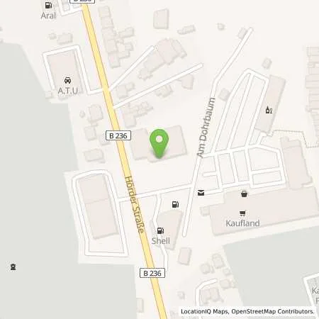 Standortübersicht der Tankstelle Shell Schwerte Hoerder Str. 30 in 58239 Schwerte