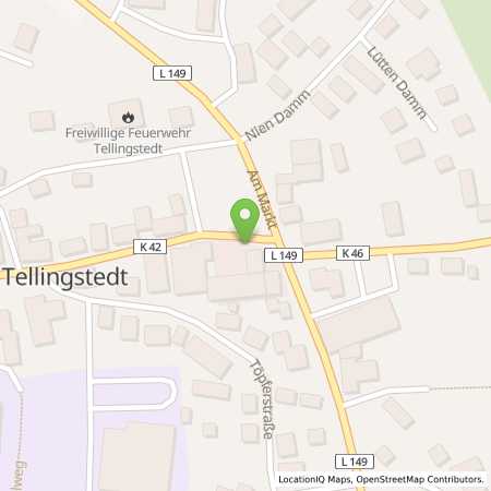 Standortübersicht der Benzin-Super-Diesel Tankstelle: bft-willer Station 159 in 25782, Tellingstedt