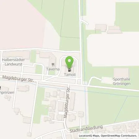 Standortübersicht der Tankstelle Gröningen, Friedensplatz 12 in 39397 Gröningen