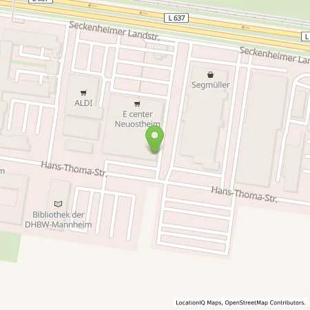 Standortübersicht der Tankstelle Tankstelle am E-Center in 68163 Mannheim (Neuostheim)