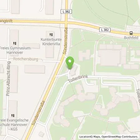 Standortübersicht der Tankstelle Hannover, Sündernstr. 28 in 30657 Hannover