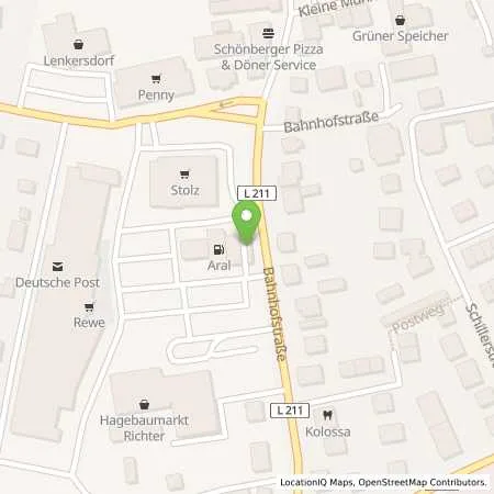 Standortübersicht der Tankstelle Aral Tankstelle in 24217 Schönberg