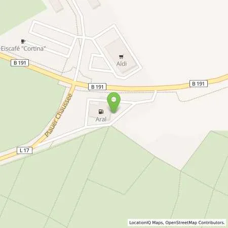 Standortübersicht der Tankstelle Aral Tankstelle in 19386 Lübz