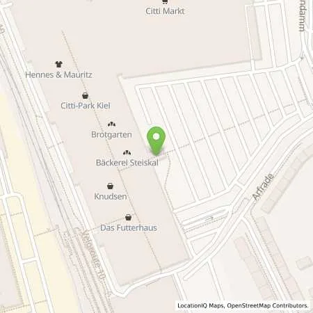 Standortübersicht der Tankstelle CITTI Tankstelle in 24113 Kiel