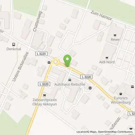 Standortübersicht der Tankstelle Esso Tankstelle in 34587 FELSBERG