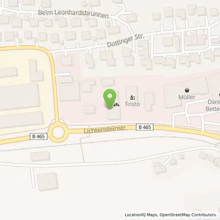 Standortübersicht der Tankstelle TiMoBile GmbH in 72525 Münsingen