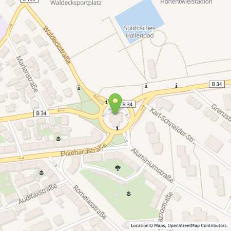Standortübersicht der Benzin-Super-Diesel Tankstelle: Esso Tankstelle in 78224, SINGEN