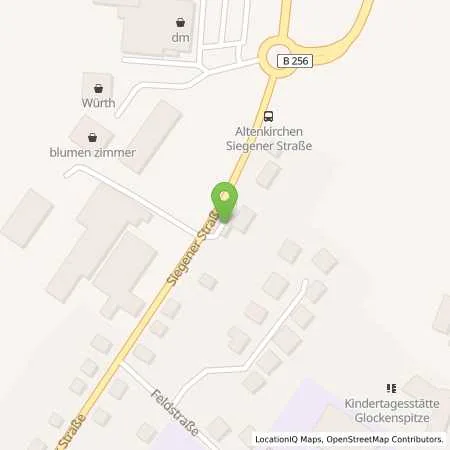 Standortübersicht der Tankstelle BELL Oil in 57610 Altenkirchen