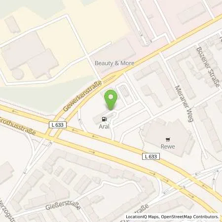 Standortübersicht der Tankstelle Aral Tankstelle in 45881 Gelsenkirchen