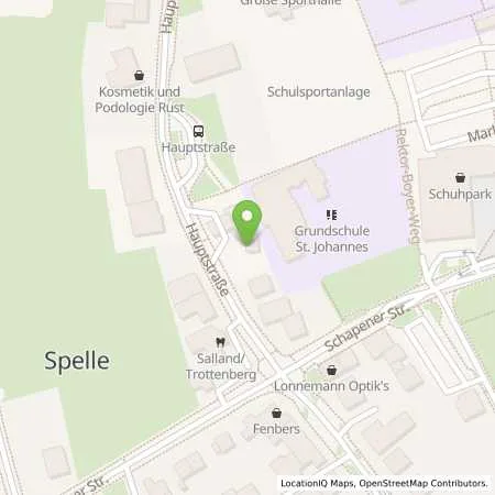 Standortübersicht der Tankstelle LÖLFIN Tankstation Spelle in 48480 Spelle