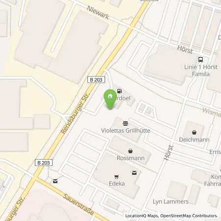 Standortübersicht der Tankstelle Eckernfoerde, Rendsburgerstr. 125 in 24340 Eckernfoerde