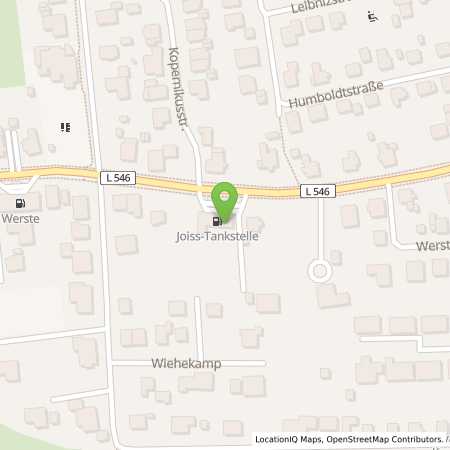 Standortübersicht der Benzin-Super-Diesel Tankstelle: Tankstelle Werste in 32549, Bad Oeynhausen