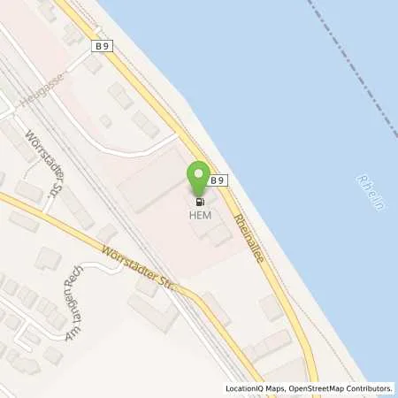 Standortübersicht der Tankstelle Nierstein, Rheinallee 51-55 in 55283 Nierstein