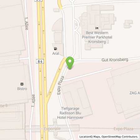 Standortübersicht der Benzin-Super-Diesel Tankstelle: Aral Tankstelle in 30539, Hannover