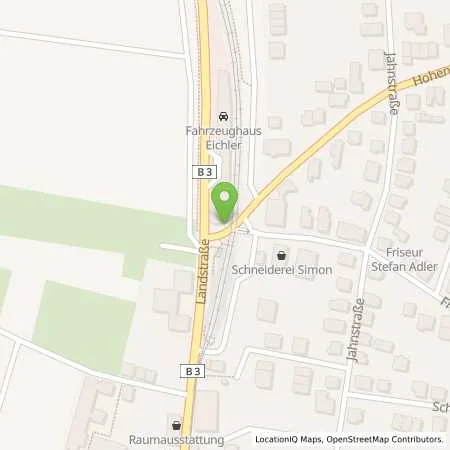 Standortübersicht der Tankstelle Regietankstelle Hirschberg in 69493 Hirschberg