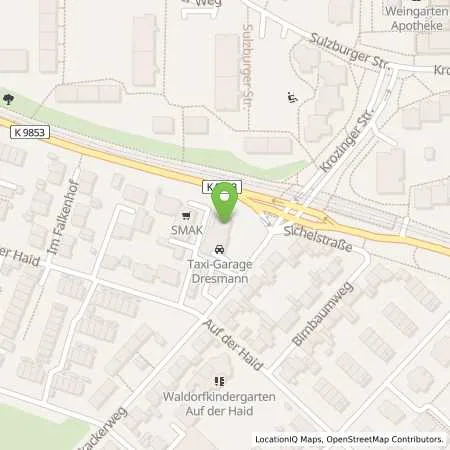 Standortübersicht der Tankstelle bft-Station in 79114 Freiburg