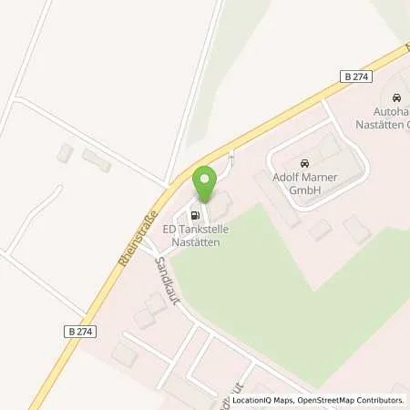 Standortübersicht der Tankstelle Jürgen Schneider in 56355 Nastätten