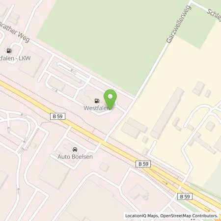 Standortübersicht der Tankstelle Ulrich Verbrüggen in 50829 Köln