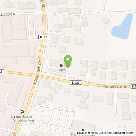 Standortübersicht der Tankstelle Shell Langenhagen Reuterdamm 1 in 30853 Langenhagen