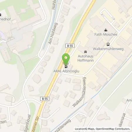 Standortübersicht der Tankstelle Aral Tankstelle in 59872 Meschede