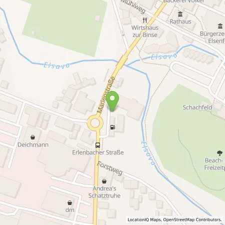 Standortübersicht der Tankstelle Shell Elsenfeld Marienstr. 37 in 63820 Elsenfeld