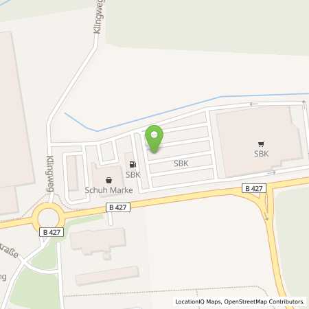 Standortübersicht der Benzin-Super-Diesel Tankstelle: SBK - Tankstelle in 76887, Bad Bergzabern