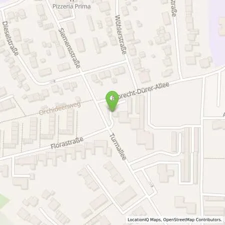 Standortübersicht der Tankstelle Bergheim, Turmallee 3 in 50126 Bergheim