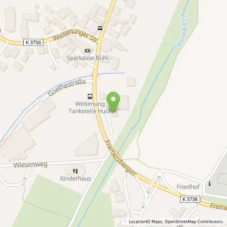 Standortübersicht der Tankstelle BFT Tankstelle Huck in 77815 Bühl (Weitenung)