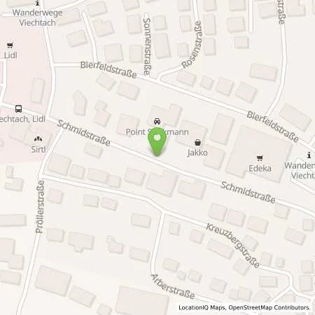 Standortübersicht der Tankstelle VIECHTACH - SCHMIDSTRASSE 2 in 94234 Viechtach