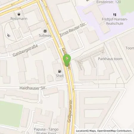 Standortübersicht der Tankstelle Shell Muenchen Grillparzerstr. 15 in 81675 Muenchen