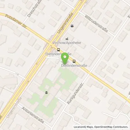 Standortübersicht der Tankstelle Esso Tankstelle in 80802 MUENCHEN