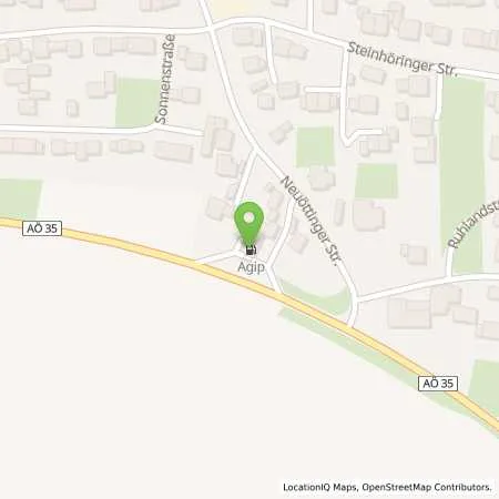 Standortübersicht der Tankstelle WINHOERING - NEUOETTINGER STR. in 84543 Winhoering