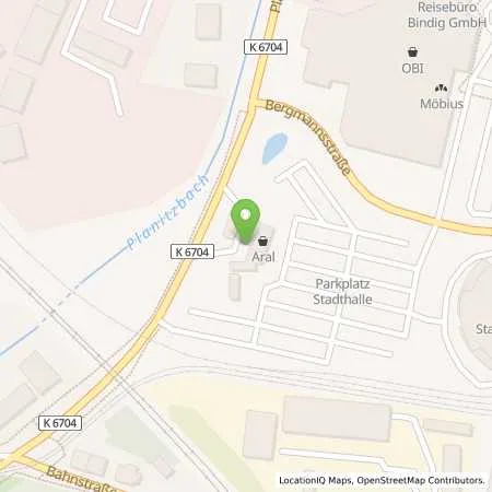 Standortübersicht der Tankstelle Aral Tankstelle in 08056 Zwickau
