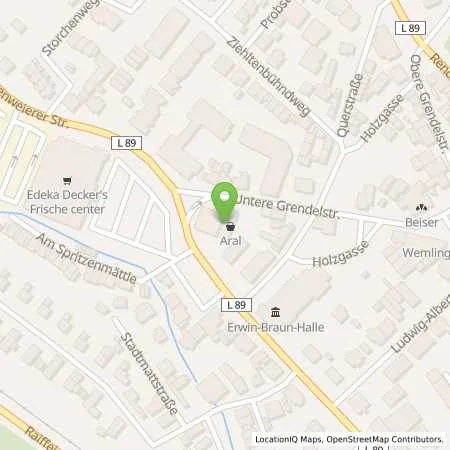 Standortübersicht der Tankstelle Aral Tankstelle in 77704 Oberkirch