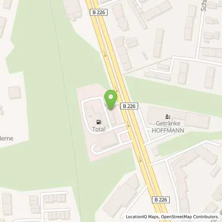 Standortübersicht der Tankstelle TotalEnergies Herne in 44652 Herne
