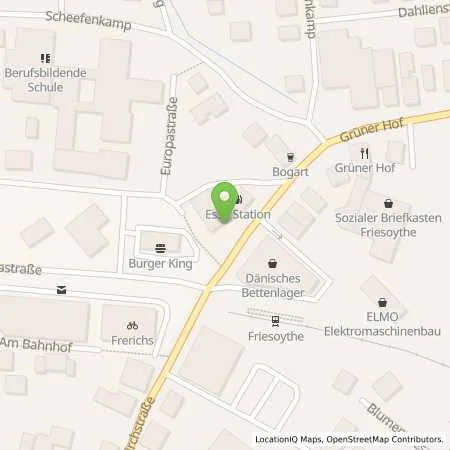 Standortübersicht der Tankstelle Esso Tankstelle in 26169 FRIESOYTHE