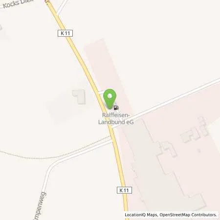 Standortübersicht der Tankstelle Raiffeisen-Landbund eG in 32469 Petershagen