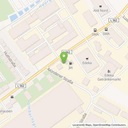 Standortübersicht der Benzin-Super-Diesel Tankstelle: JET NIESTETAL HANNOVERSCHE STR. 4 in 34266, NIESTETAL