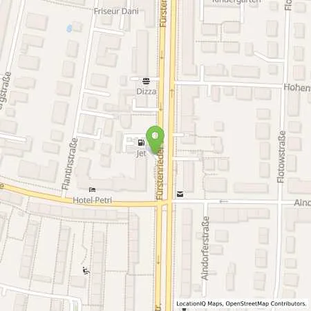 Standortübersicht der Tankstelle JET MUENCHEN FUERSTENRIEDER STR. 98 in 80686 MUENCHEN