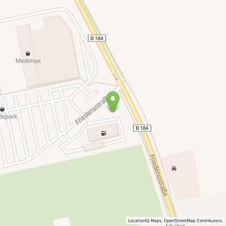 Standortübersicht der Benzin-Super-Diesel Tankstelle: JET BOBBAU FRIEDENSSTR. 75 in 06766, BOBBAU