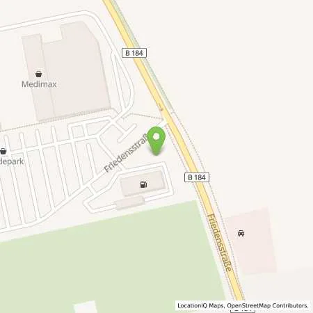 Standortübersicht der Tankstelle JET BOBBAU FRIEDENSSTR. 75 in 06766 BOBBAU